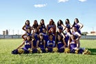 Tucumcari Rattlers Co-ed Varsity Cheer Winter 18-19 team photo.