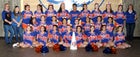 Los Lunas Tigers Co-ed Varsity Cheer Winter 18-19 team photo.