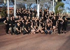Albuquerque Bulldogs Co-ed Varsity Cheer Winter 18-19 team photo.
