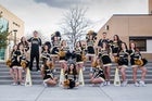 St. Pius X Sartans Co-ed Varsity Cheer Winter 18-19 team photo.