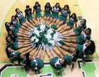Pojoaque Valley Elks Co-ed Varsity Cheer Winter 18-19 team photo.