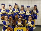 Cuba Rams Co-ed Varsity Cheer Winter 18-19 team photo.