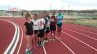 Miyamura Patriots Girls Varsity Cross Country Fall 14-15 team photo.