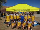 Zuni Thunderbirds Girls Varsity Cross Country Fall 14-15 team photo.