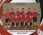 Brownstown Central Braves Boys Varsity Tennis Fall 17-18 team photo.