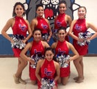 Las Cruces Bulldawgs Co-ed Varsity Dance Team Winter 13-14 team photo.