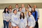 Bosque Bobcats Girls Varsity Swimming Winter 17-18 team photo.