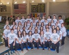 Central Tigers Girls Varsity Swimming Winter 17-18 team photo.