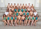 Rio Rancho Rams Girls Varsity Swimming Winter 17-18 team photo.