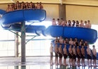 St. Pius X Sartans Girls Varsity Swimming Winter 17-18 team photo.