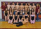 Sandia Prep Sundevils Girls Varsity Swimming Winter 17-18 team photo.