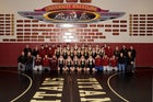 University Titans Boys Varsity Wrestling Winter 18-19 team photo.