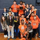 North Pitt Panthers Boys Varsity Wrestling Winter 18-19 team photo.