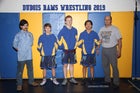 Dubois Rams Boys Varsity Wrestling Winter 18-19 team photo.