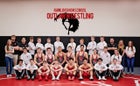 Rawlins Outlaws Boys Varsity Wrestling Winter 18-19 team photo.