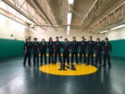 Newcomb Skyhawks Boys Varsity Wrestling Winter 18-19 team photo.