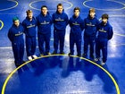 Mountain View Yellowjackets Boys Varsity Wrestling Winter 18-19 team photo.