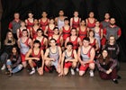 Ferris Saxons Boys Varsity Wrestling Winter 18-19 team photo.