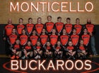 Monticello Buckaroo Boys Varsity Wrestling Winter 18-19 team photo.
