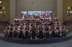 Evanston Red Devils Boys Varsity Wrestling Winter 18-19 team photo.
