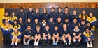 Forks Spartans Boys Varsity Wrestling Winter 18-19 team photo.