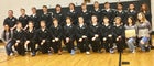 Rockingham County Cougars Boys Varsity Wrestling Winter 18-19 team photo.