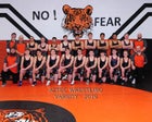 Aztec Tigers Boys Varsity Wrestling Winter 18-19 team photo.
