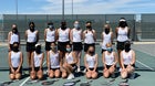 Apple Valley Sun Devils Girls Varsity Tennis Fall 20-21 team photo.