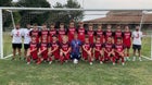 Jacksonville Crimsons Boys Varsity Soccer Fall 25-26 team photo.