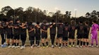 Harnett Central Trojans Boys Varsity Soccer Fall 25-26 team photo.