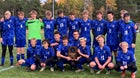 Three Lakes Bluejays Boys Varsity Soccer Fall 25-26 team photo.