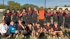 Quad Cities Christian Eagles Boys Varsity Soccer Fall 25-26 team photo.