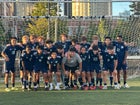 Jones Eagles Boys Varsity Soccer Fall 25-26 team photo.