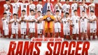 Glenbard East Rams Boys Varsity Soccer Fall 25-26 team photo.