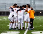 Audubon Cardinals Boys Varsity Soccer Fall 25-26 team photo.