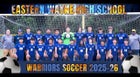 Eastern Wayne Warriors Boys Varsity Soccer Fall 25-26 team photo.