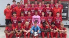 Jay County Patriots Boys Varsity Soccer Fall 25-26 team photo.