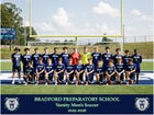 Bradford Prep Bears Boys Varsity Soccer Fall 25-26 team photo.