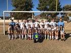 Veritas Prep Falcons Girls Varsity Soccer Winter 17-18 team photo.