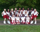 Arkansas Razorbacks Co-ed Varsity Dance Team Winter 18-19 team photo.