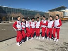 Centennial Hawks Co-ed Varsity Dance Team Winter 18-19 team photo.