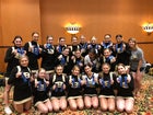 Bentonville Tigers Co-ed Varsity Dance Team Winter 18-19 team photo.