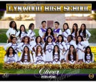 Lynwood Knights Co-ed Varsity Cheer Fall 16-17 team photo.