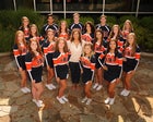 Rogers Heritage War Eagles Co-ed Varsity Cheer Fall 16-17 team photo.
