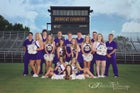 Booneville Bearcats Co-ed Varsity Cheer Fall 16-17 team photo.