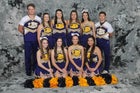 Lavaca Golden Arrows Co-ed Varsity Cheer Fall 16-17 team photo.