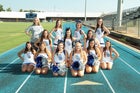Bald Knob Bulldogs Co-ed Varsity Cheer Fall 16-17 team photo.