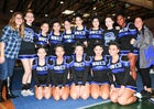 Riverhead Blue Waves Co-ed Varsity Cheer Fall 16-17 team photo.