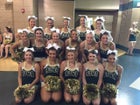 Alma Airedales Co-ed Varsity Cheer Fall 16-17 team photo.