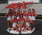 Glen Rose Beavers Co-ed Varsity Cheer Fall 16-17 team photo.